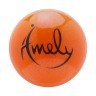 Мяч для художественной гимнастики AGB-303 19 см, оранжевый, с насыщенными блестками (1530778)