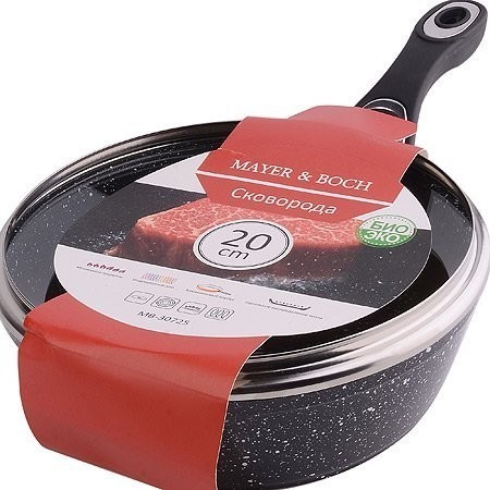 Сотейник алюм.20см мрам/кр.с/к 1,39лMB (30725)