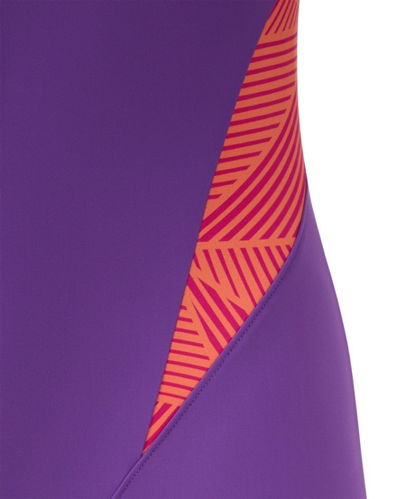 Купальник для плавания Line Purple, нейлон (2115534)