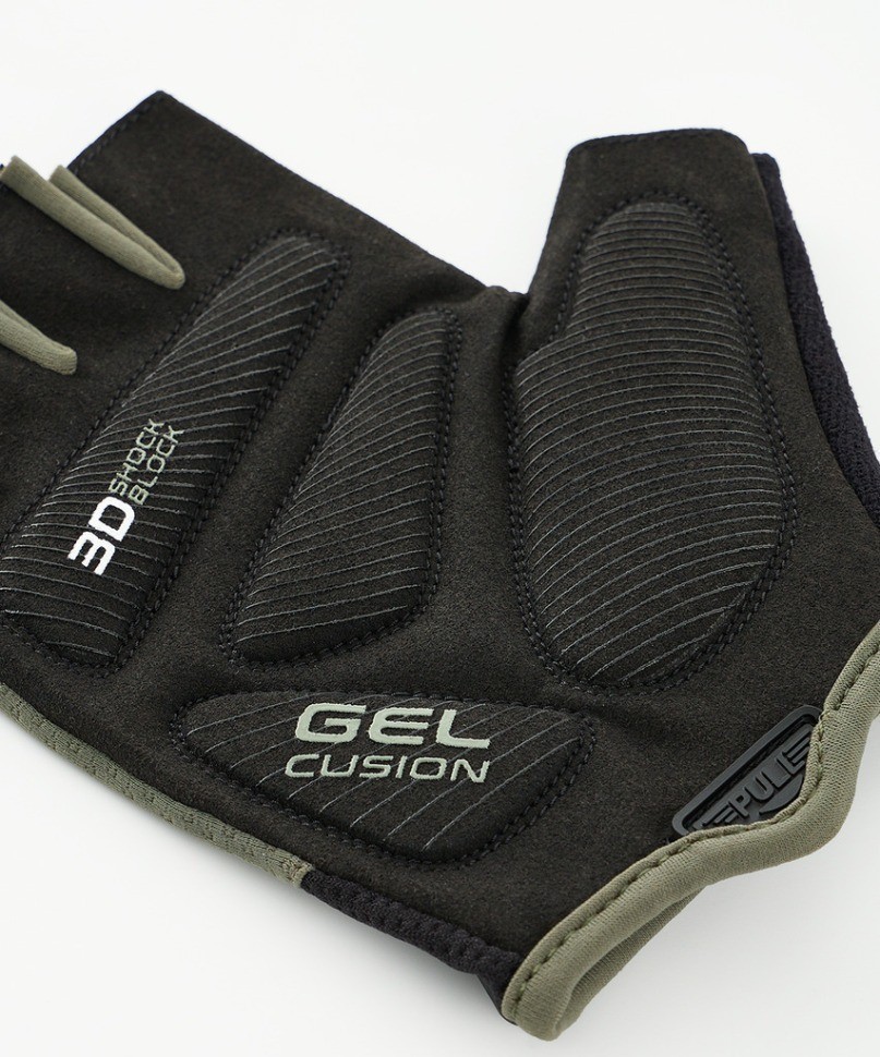 Перчатки для фитнеса STARFIT WG-204, черный/хаки (2119247)