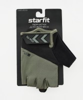 Перчатки для фитнеса STARFIT WG-204, черный/хаки (2119247)