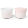 Набор из 2-х соусниц с крышками mb temple, 20 мл, white natural + pink natural (74570)