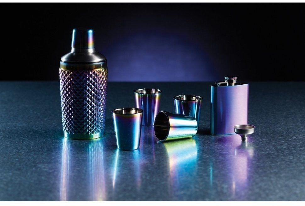 Kitchen Craft Шейкер "Тропический шик Радуга" BarCraft BCCSSTUDRBOW