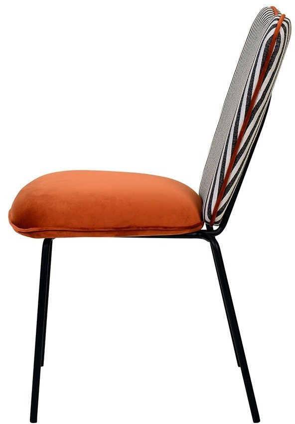 Стул pompadour, велюр, терракотовый (78065)