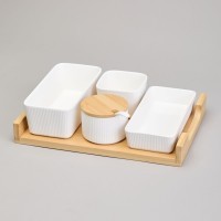 Набор сервировочный lefard &quot;native&quot; 4 пр. на подставке (761-136)