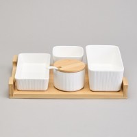 Набор сервировочный lefard &quot;native&quot; 4 пр. на подставке (761-136)