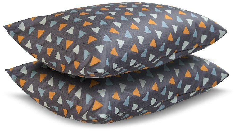 Набор из двух наволочек из сатина с принтом triangles из коллекции wild, 50х70 см (68435)
