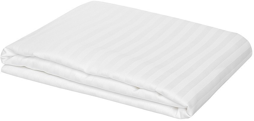 Простыня на резинке из страйп-сатина из коллекции essential, 160х200х30 см (77178)