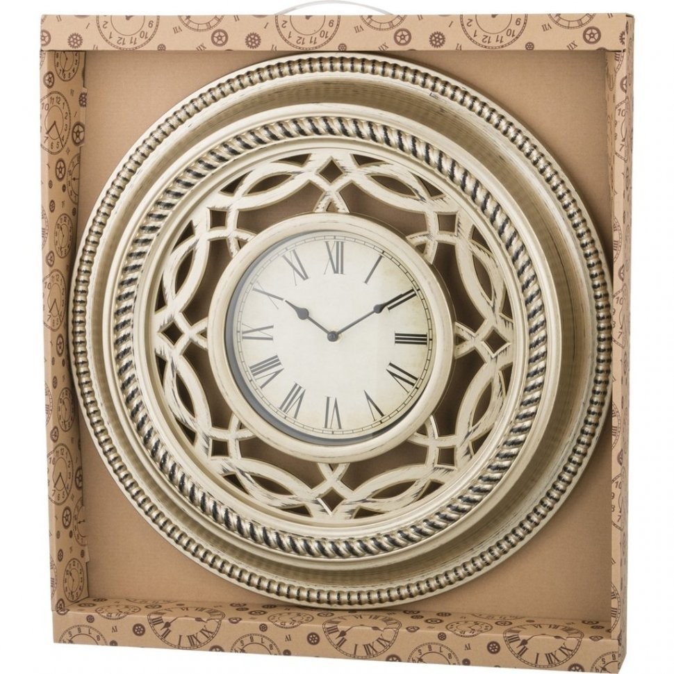 Часы настенные кварцевые "swiss home" 50*50*6 см.диаметр циферблата=19 см. Lefard (220-102)