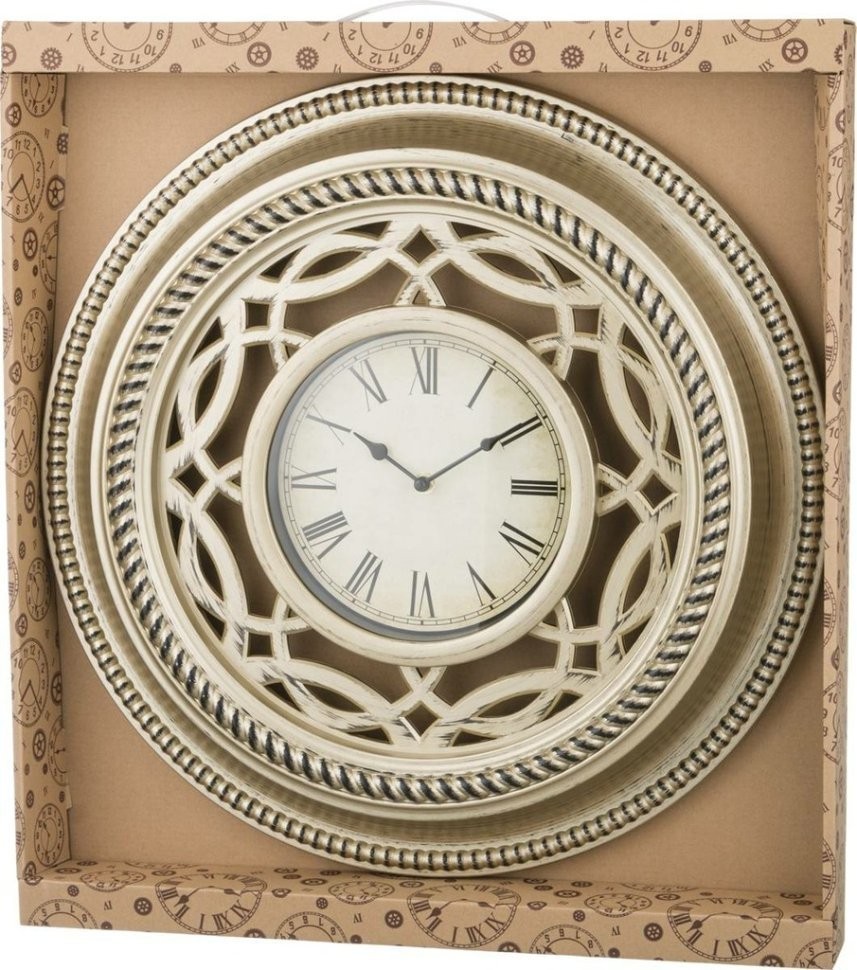 Часы настенные кварцевые "swiss home" 50*50*6 см.диаметр циферблата=19 см. Lefard (220-102)