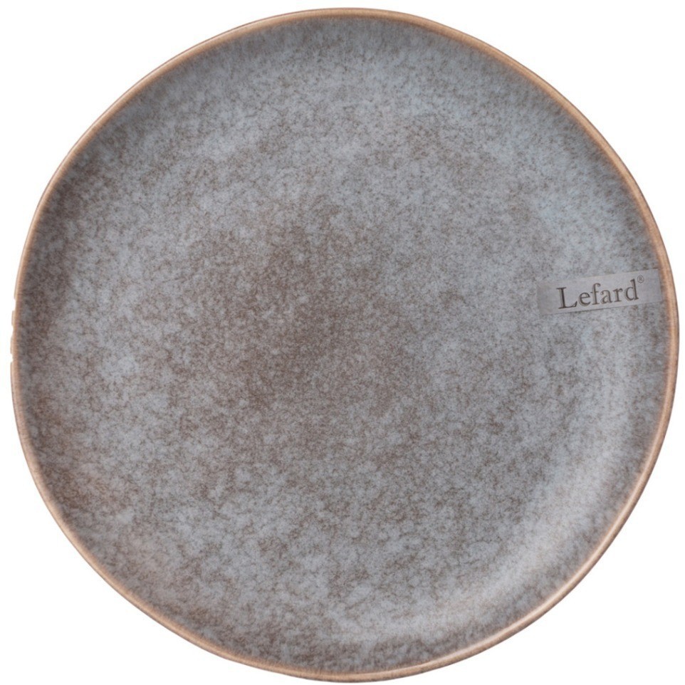 Тарелка десертная 20,5 см коллекция "glaze collection" цвет:серый меланж мал. уп. = 6 шт мин. партия Lefard (191-224)