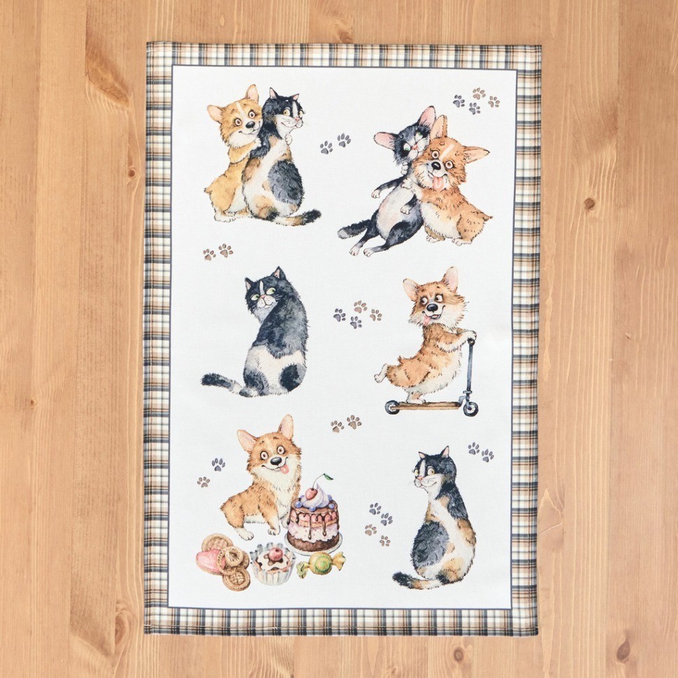 Набор полотенец из 2-х шт  "дружба",40х60см, 100% хлопок, твил Lefard (850-721-61)