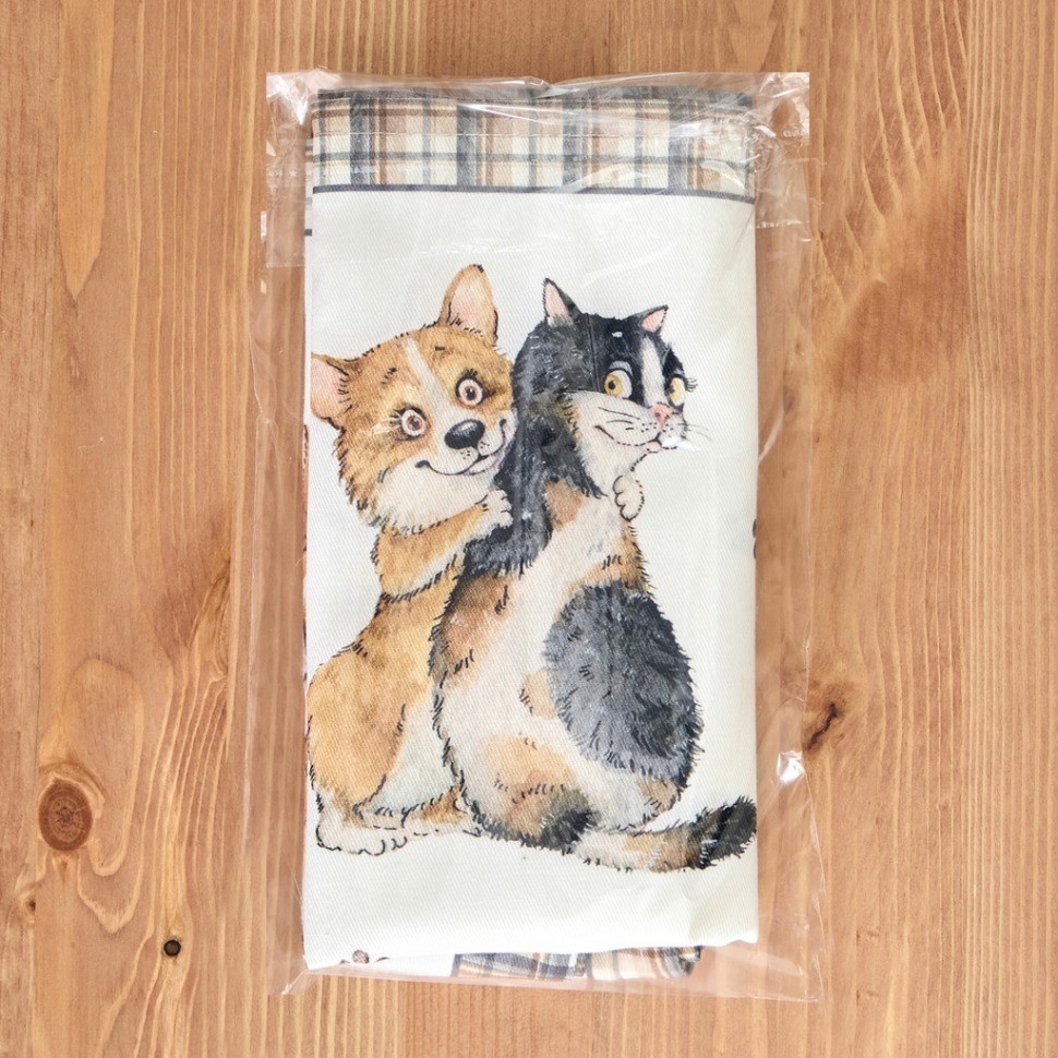 Набор полотенец из 2-х шт  "дружба",40х60см, 100% хлопок, твил Lefard (850-721-61)