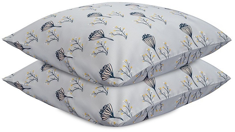 Набор наволочек "Полевые цветы" из премиального сатина из коллекции russian north, 70х70 см (78465)