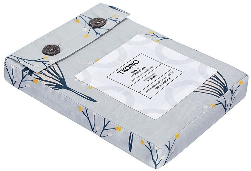 Набор наволочек "Полевые цветы" из премиального сатина из коллекции russian north, 70х70 см (78465)