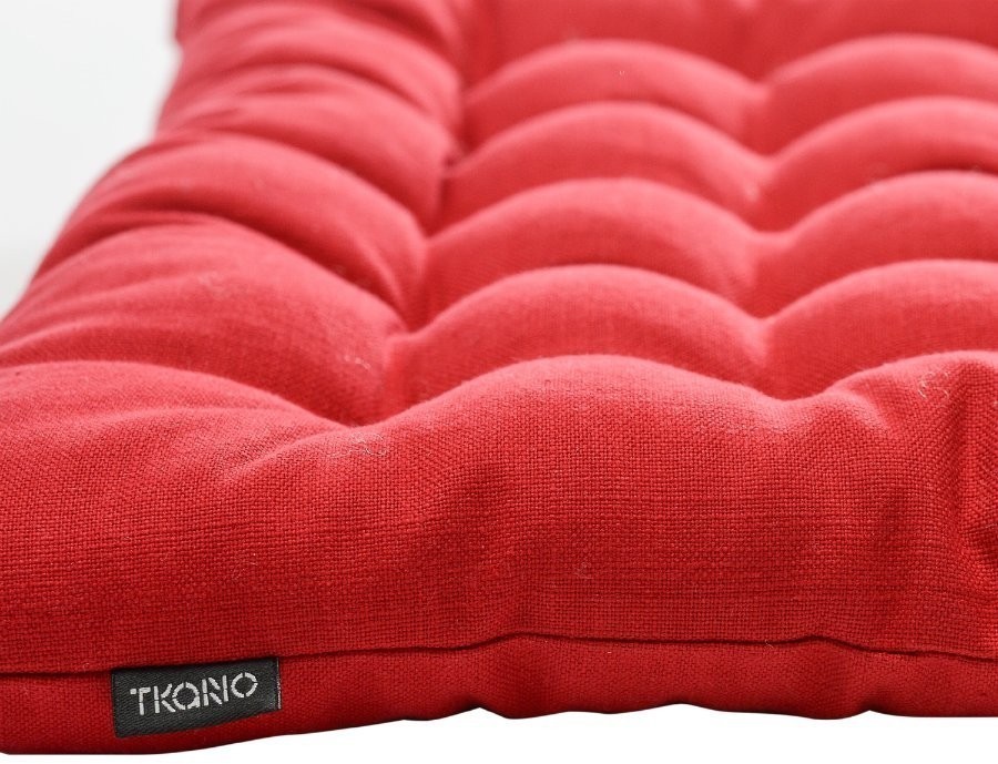 Подушка на стул из хлопка красного цвета russian north, 40х40х4 см (65450)
