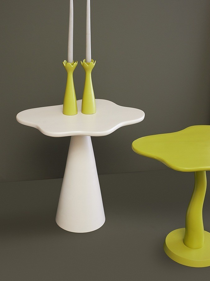 Столик приставной fluid, 56х52 см, морская пена (78646)