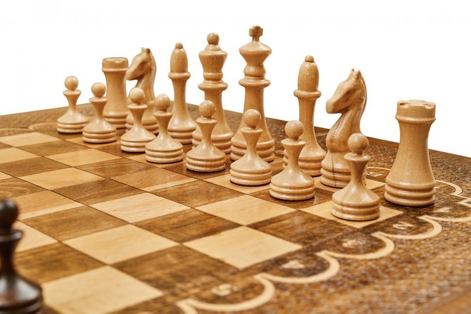Шахматы + нарды резные 1 50, Mkhitaryan (28403)