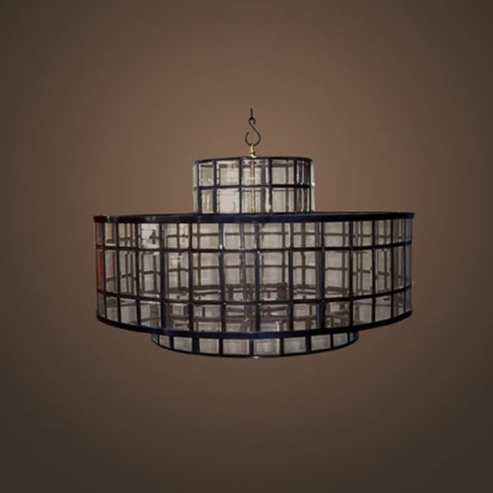 Люстра Луна DTR2120, металл, стекло, Black, ROOMERS FURNITURE