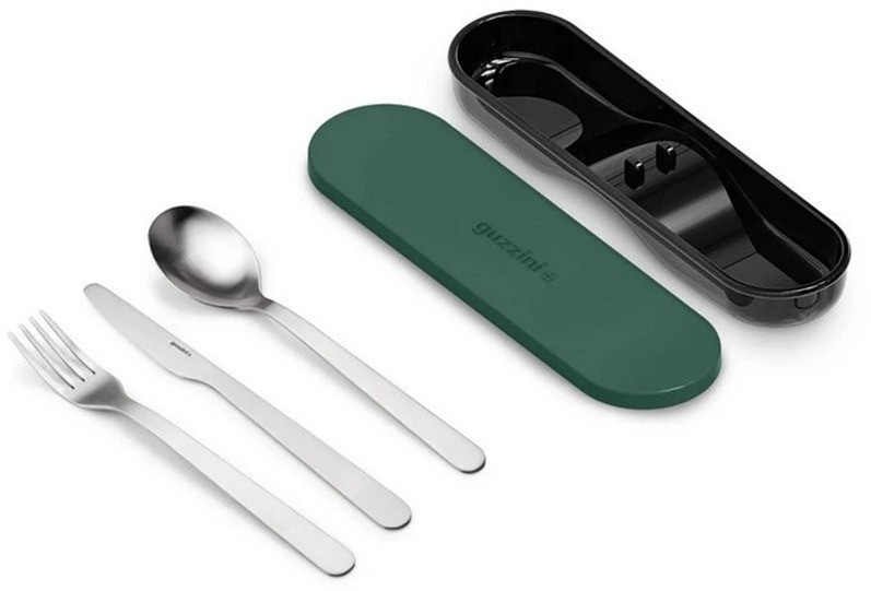 Набор из ланч-бокса и приборов store & go, зеленый (79087)