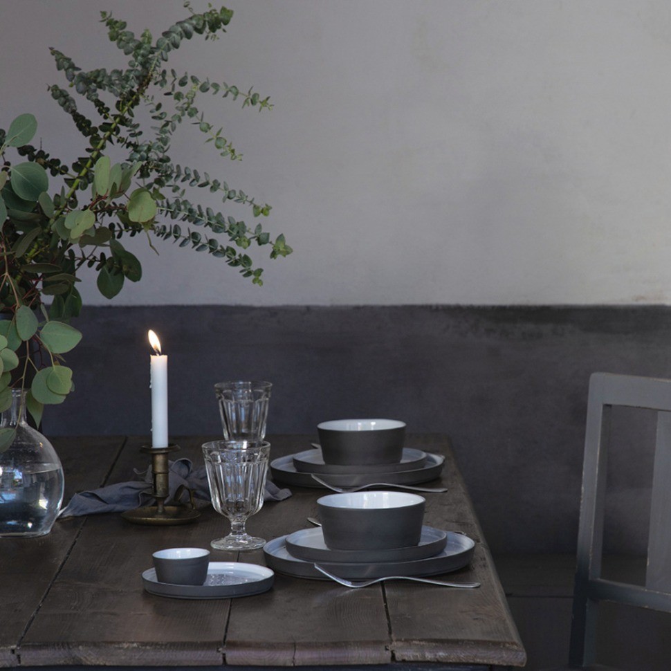 Тарелка 1LOP211e-WHI(1LOP211E-01116I), 21 см, керамика, Grey/white, Costa Nova