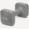 Гантель виниловая STARFIT DB-106 4 кг, темно-серый (2119190)