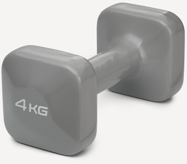 Гантель виниловая STARFIT DB-106 4 кг, темно-серый (2119190)