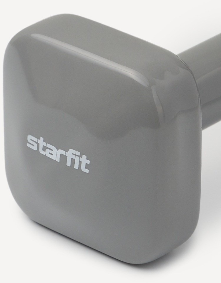 Гантель виниловая STARFIT DB-106 4 кг, темно-серый (2119190)