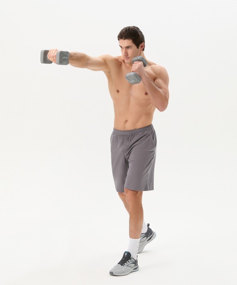 Гантель виниловая STARFIT DB-106 4 кг, темно-серый (2119190)