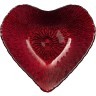 Блюдо "heart" red shiny 16х15х3 см без упаковки (мал 24шт) АКСАМ (339-085)