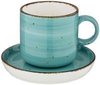 Чайная пара bronco &quot;nature&quot; 300 мл, бирюзовый (263-1031)