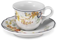 Чайная пара LFLO032BL154020/LFLO032BL155150, фарфор, white, blue, LE COQ