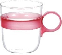 Кружка 21683, Стекло, пластик, Wine red, KINTO