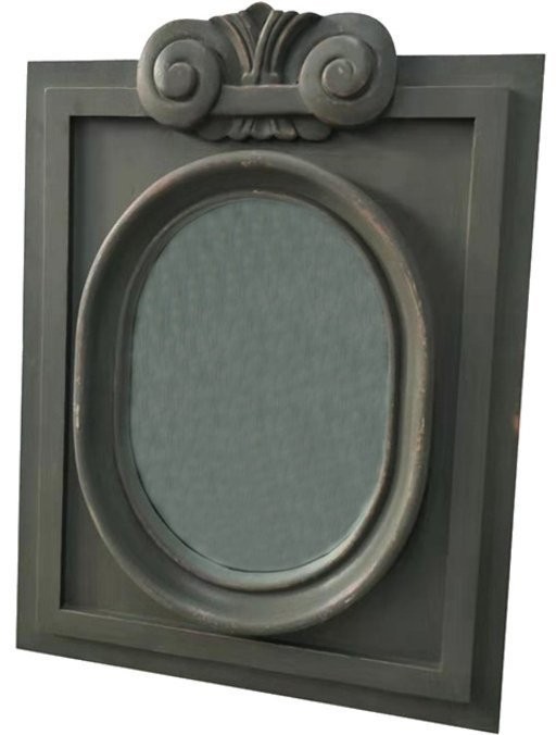 Зеркало SH0709-17-01, Дерево, grey, ROOMERS FURNITURE