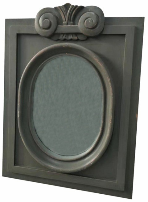 Зеркало SH0709-17-01, Дерево, grey, ROOMERS FURNITURE