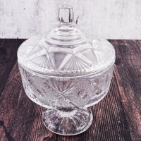 Ваза BEST GOLD для конфет с крышкой 12,5см, 450 мл. (404-30270404)