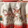 Скатерть  овальная  "с новым годом" ,140х180см ,красный, 100% хлопок ,твил Lefard (850-763-4)
