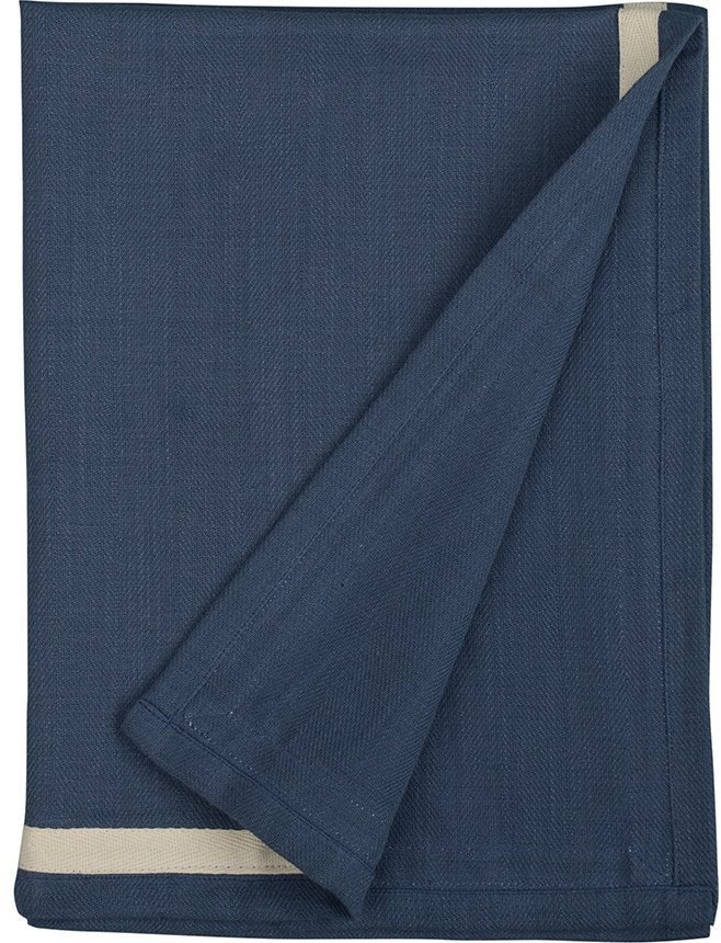 Набор из двух кухонных полотенец саржевого плетения темно-синего цвета из коллекции essential, 50х70 см (69735)