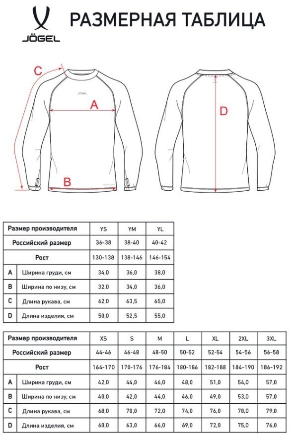 Джемпер компрессионный утепленный JOGEL CAMP PerFormDRY Baselayer Top Warm, черный (2126295)