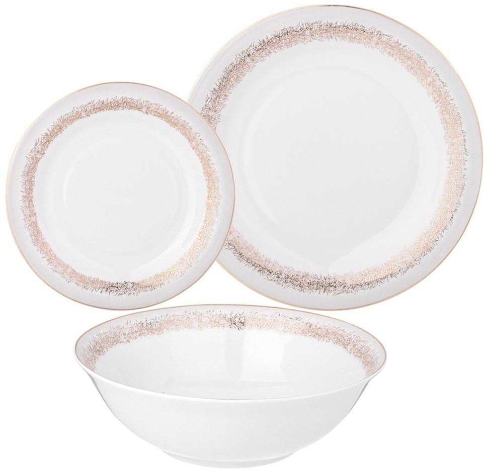 Набор посуды lefard "золотой песок" на 6 пер. 18 пр. (115-384)