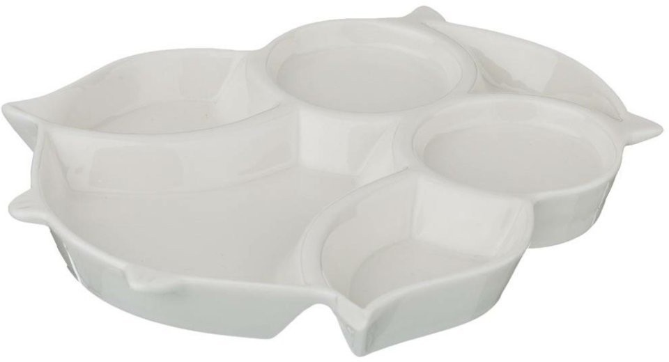 Менажница lefard 16.5*20*2 см + 2 металлические вилочки (474-046)