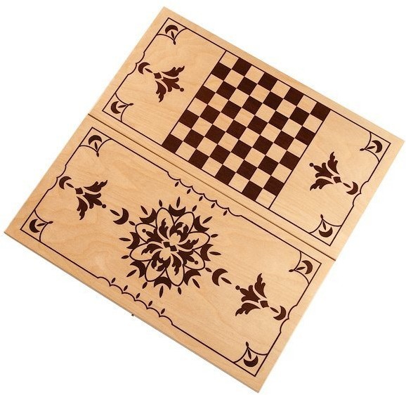 Нарды "Кировские" средние (Россия, дерево, 50х25х4 см) (28191)