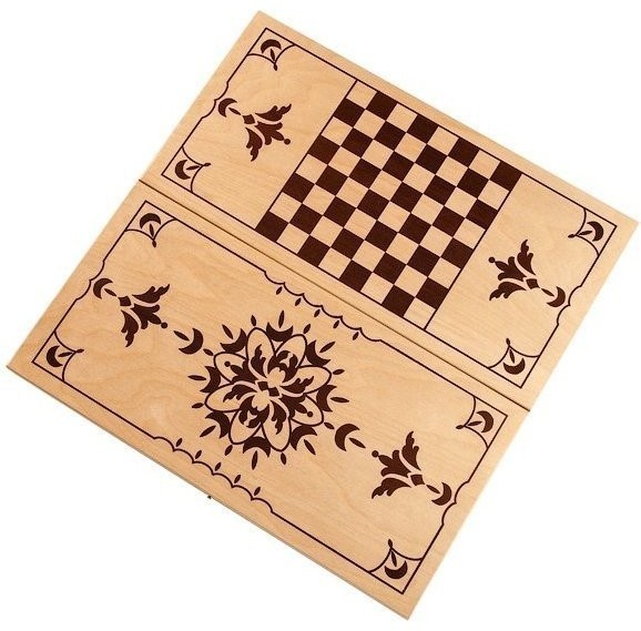 Нарды "Кировские" средние (Россия, дерево, 50х25х4 см) (28191)