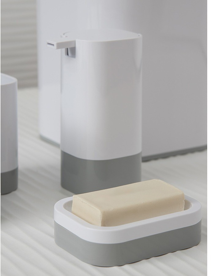 Диспенсер для жидкого мыла tyer, 430 мл, белый/серый (75838)