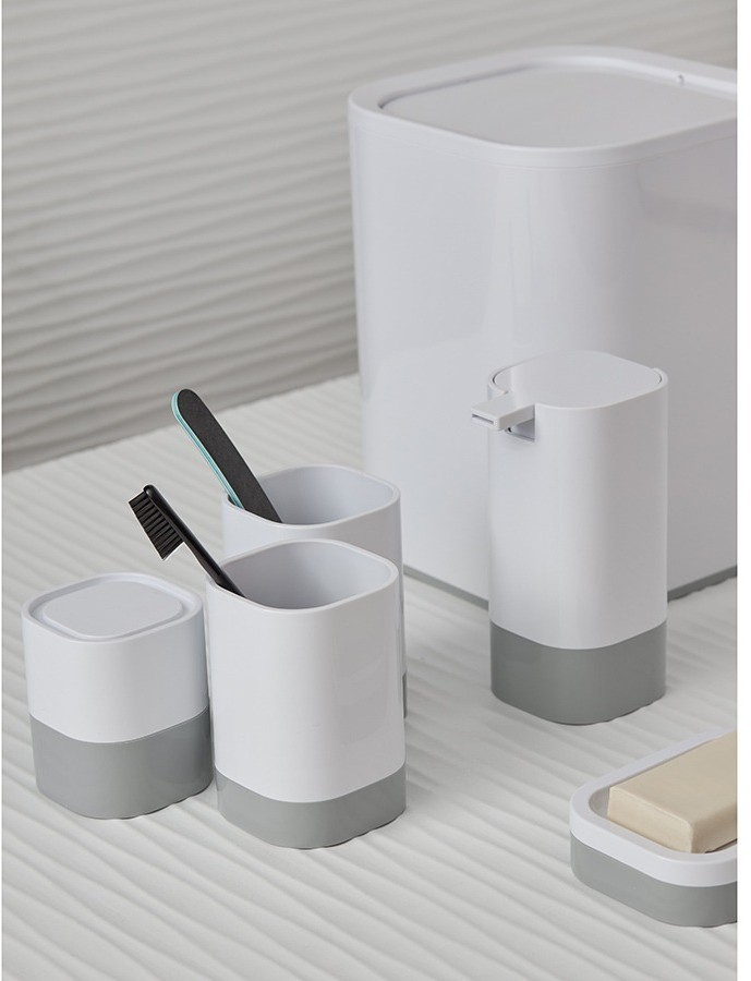 Диспенсер для жидкого мыла tyer, 430 мл, белый/серый (75838)