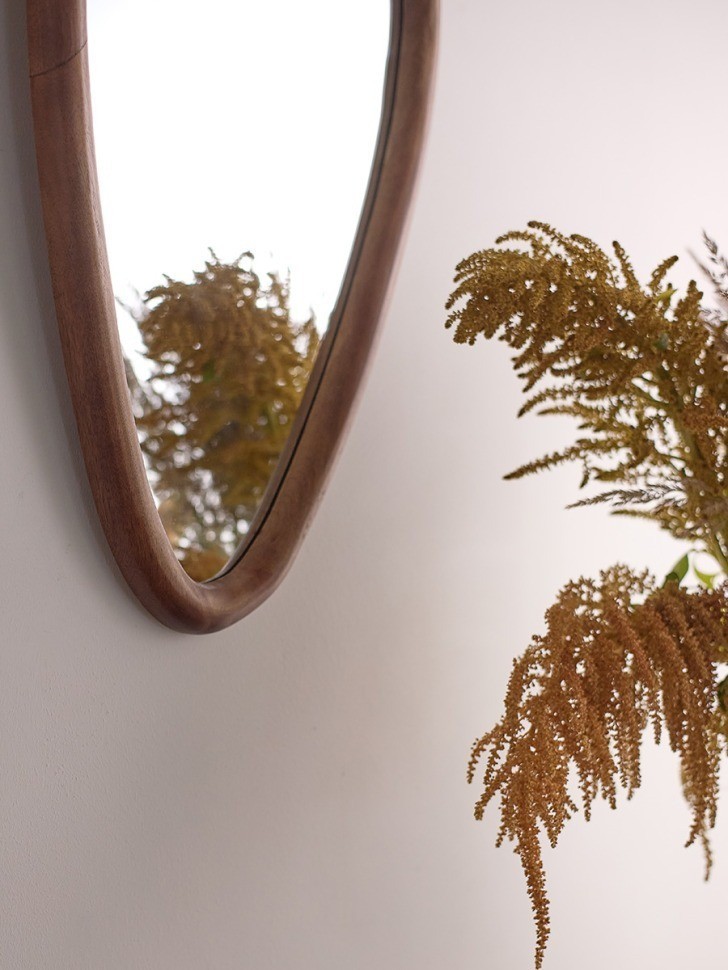 Зеркало настенное torhill, 42х70 см, коричневое (79220)