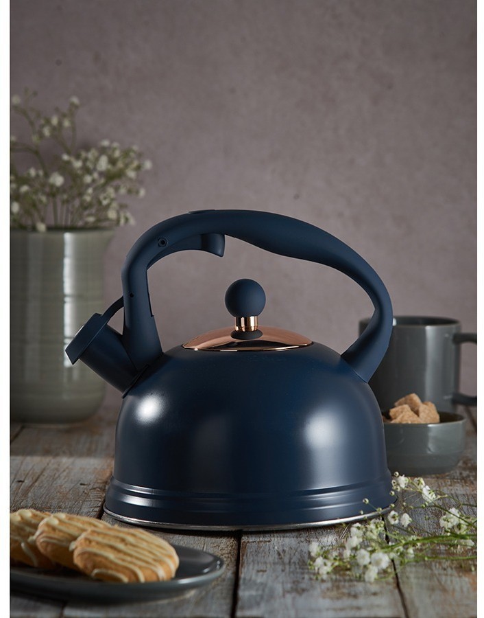 Чайник со свистком otto, 2 л, синий (73420)