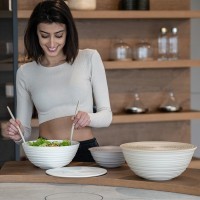 Миска с крышкой tierra, D25 см, молочная (79146)