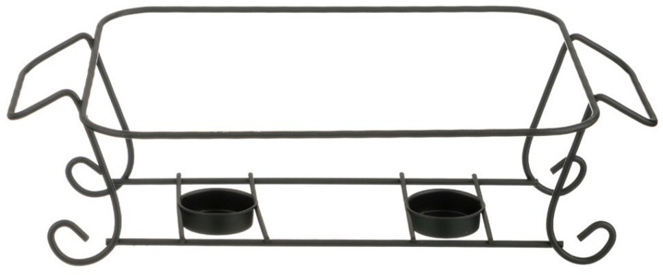 Мармит со стекл. крышкой на метал. подставке прямоуг."fantasy" 2,0л 35*24*11см Lefard (42-307)