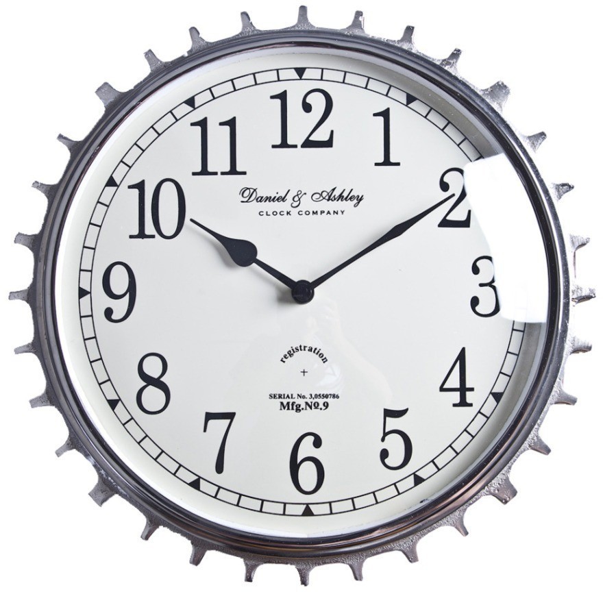 Часы 48-310-34, 34 см, металл, стекло, chrom, ROOMERS FURNITURE